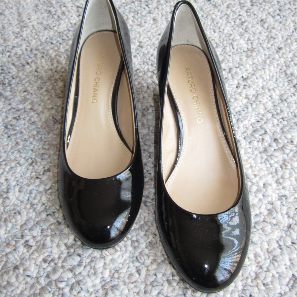 Arturo Chiang AT-ARORA Black Wedge Heels